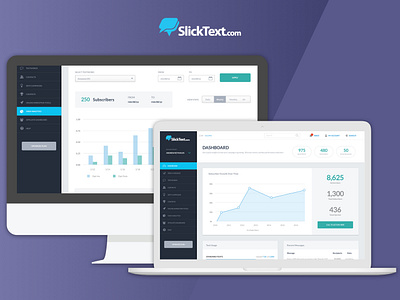 Slick Text dashboard ui design uidesign uidesigner ux visualdesign webapp