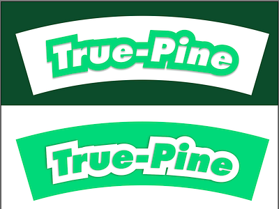 True Pine branding cheesy corny logo