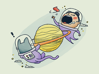 Mission accomplished? cartoon character children children art childrensbook childrensillustration cute doodle drawing dream girl illustration kid kidlitart naptime photoshop picturebook sleepy space wacom