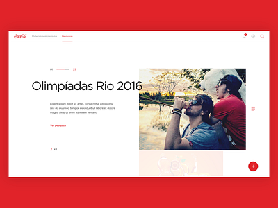 Coca-Cola art direction coca cola design editorial interface ui website