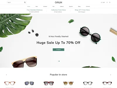 Gawk Premium Shopify Theme by Zarathemes download free theme ecommerce design free theme graphic design shopify shopify theme web design