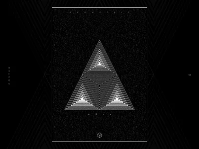 Geometric 02 designlove geometric art illusion maya poster a day poster challenge