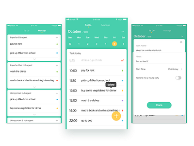 To Do List app design to do ui ux