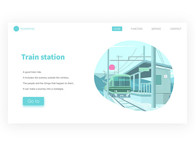 Train illustrations ui 插图 设计