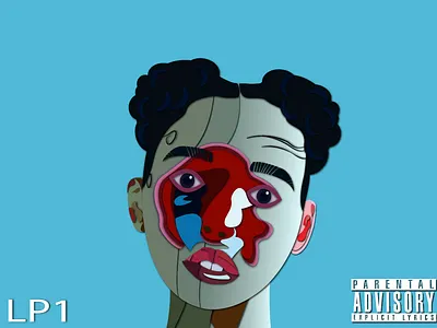 FKA TWIGS Lp1 fkatwigs illistration paper cutout vector