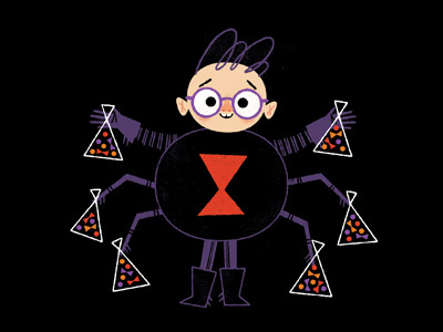 Happy Halloween! candy costume halloween illustration kid spider