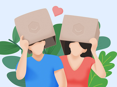 Box on the head illustration