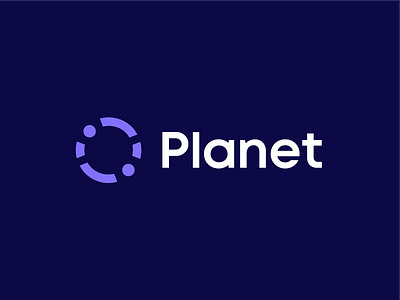 Planet, logo design branding circle data data security digital globe minimal orbit planet planet earth round safe satelite solar system space spin stars tech technology turn