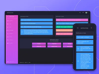 Black Dashboard 🎆 admin bootstrap 4 dashboard template free gradient notifications responsive web design