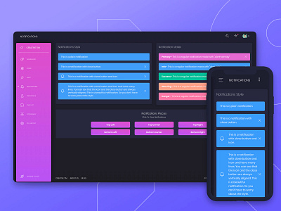 Black Dashboard 🎆 admin bootstrap 4 dashboard template free gradient notifications responsive web design