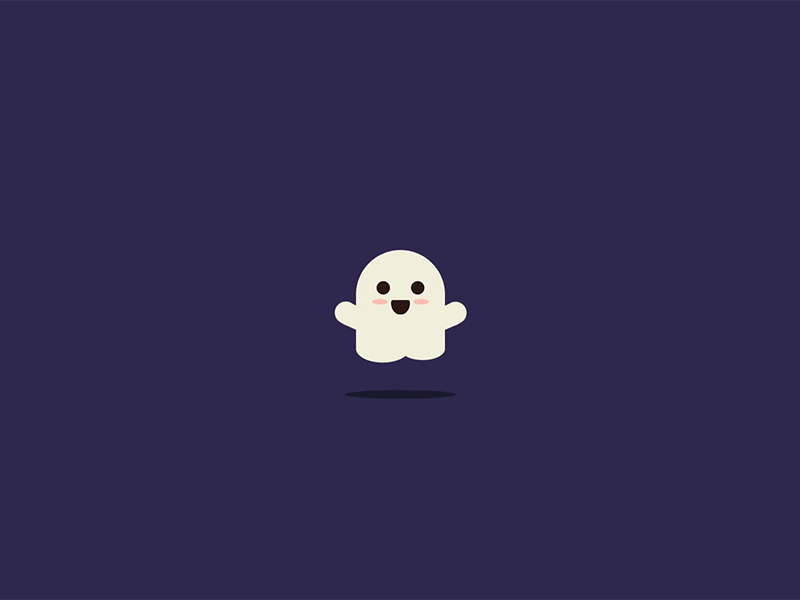Cute Ghost animation ghost halloween illustration interaction ui ui ux