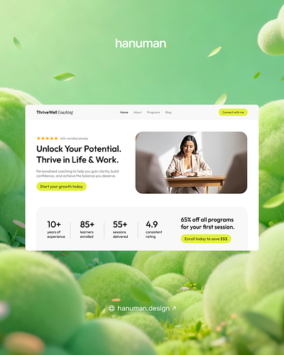 ThriveWell Coaching - Website Design figma ui web design website