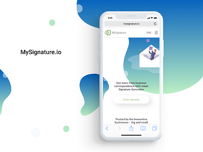 MySignature app apple illustration mobile mysignature ui uidesign ux visual web