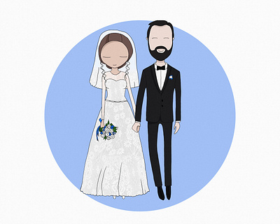 Couple boy character couple family girl illustration love people person photoshop relationship romantic self portrait wedding