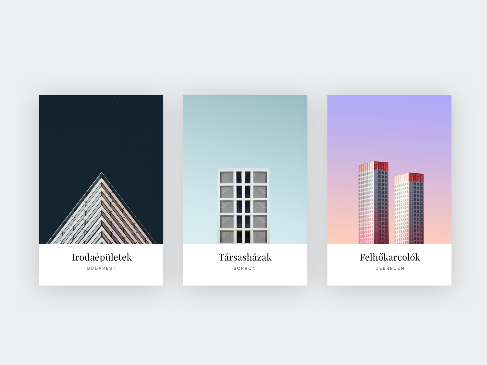 Example of Card design