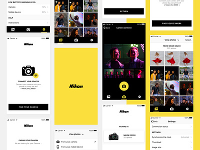 Nikon wmu connect redesign android application camera connect connect camera dslr app ios app mobile app mobile app design nikon nikon app nikon wmu white wmu yellow