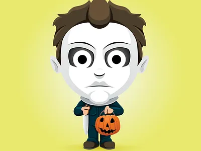 Trick or Treat Day 31 - Michael Myers - Halloween! 70s horror movies advertising character design childrens book childrensbooks cute art digital art digital illustration halloween holiday horror movies illustration inktober not so scary halloween trick or treat vector art vector art vector illustration vectorillustration