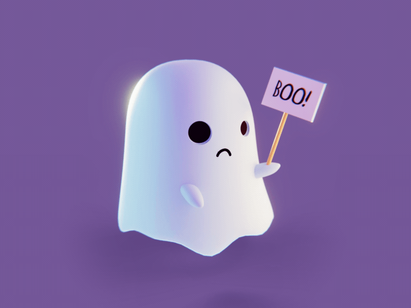 Boo Boy 3d animation 3d character animation blender3d character gif halloween