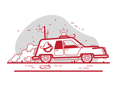 Happy Haloween! cartoon comic flat ghost ghostbusters haloween linedrawing monster october red spooky vector