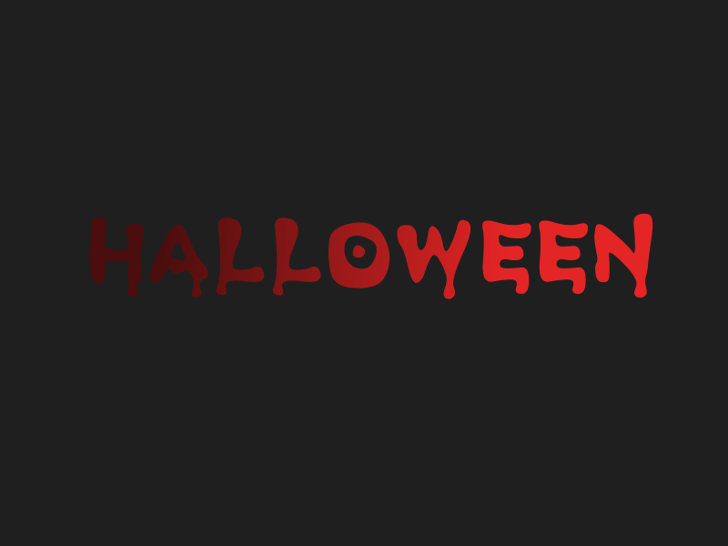 Halloween 🕸 🦇 🌑 after affects animation blood gif gradient halloween spooky typography