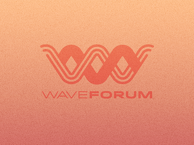 WaveForum - DLC #4 branding dailylogochallenge design forum illustration logo music soundwaves vector