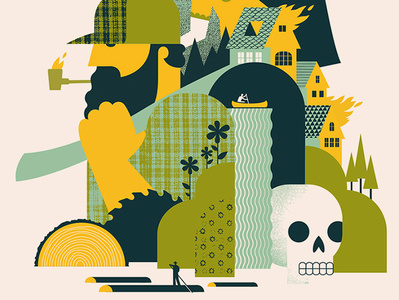 The National design illustration poster