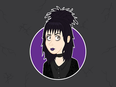 Lydia Deetz beetle beetlejuice black deetz fan art girl goth halloween juice lydia tim tim burton