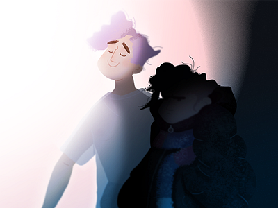 Dribbble Light And Dark depression happiness hope life sadness smile stress