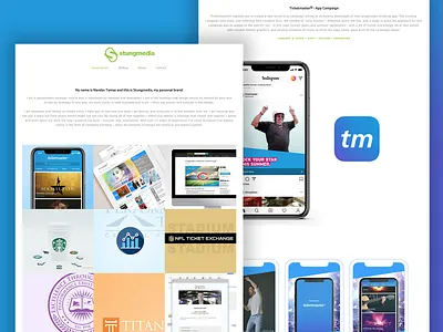 New Portfolio Site branding creative director design strategy mobile portfolio uid ux visual designer