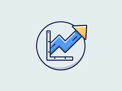 Graph Giraffe analytic graph icon illustration