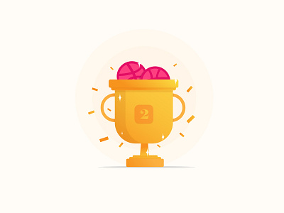 2x Dribbble Invite Winners awwardees dribbble invite trophy winners