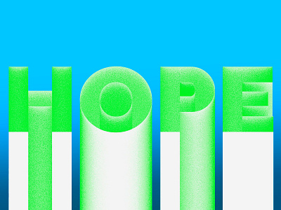 Hope11 3d bright design typography