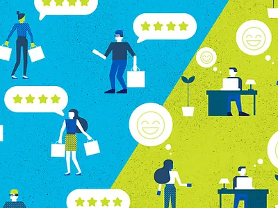 Word of Mouth ecommence emojis illustration office people rate shop shopping stars talk bubble talking vector