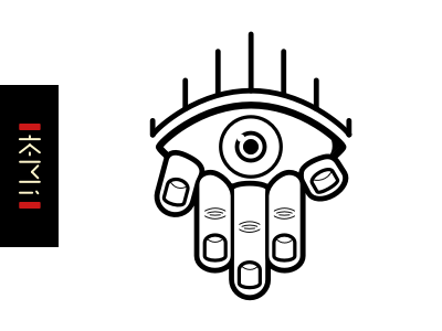 Hand in the eye eye halloween hand illustrator