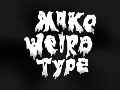 #makeweirdtype challenge custom lettering custom typography grain illustration lettering vector