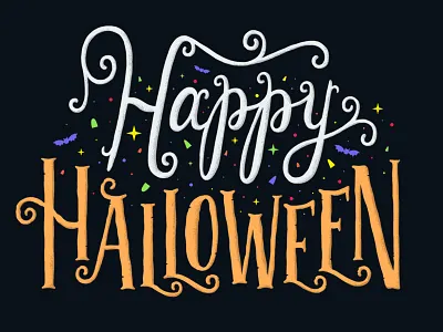 Happy Halloween halloween lettering typography