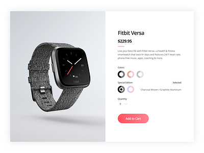 Customize Product - 033 bright ui check out clean ui customize product daily ui fitbit gradient ui product customization sketch smart watch ui design ui gradient web ui webdesign