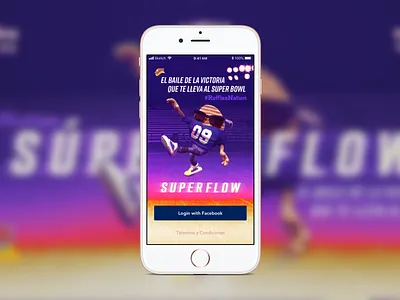 SuperFlow Concept app concept interface nfl ruffles ui
