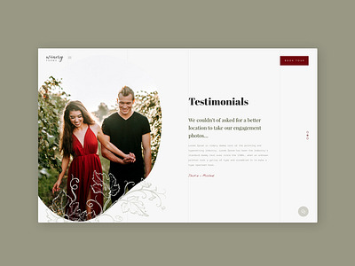 Testimonials 039 daily 100 challenge daily challange dailyui dailyui039 dailyuichallenge design testimonials typography ui ux web website wine website winery