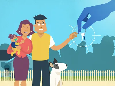 Getting the Keys characters explainer explainer video illustration insurance