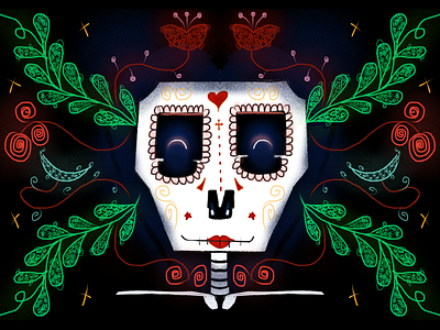 Nuestra Señora children art dribbble halloween happy illustration procreate