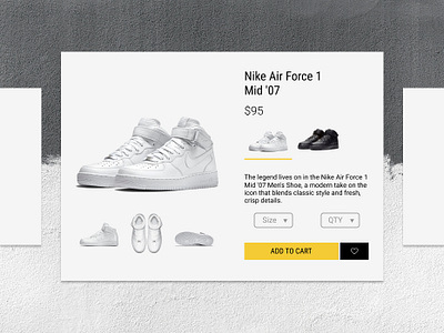 Daily UI Challenge #012 - E-Commerce Shop dailyui dailyui012 design e commerce shop nike air online shop shop ui ui design web desgin