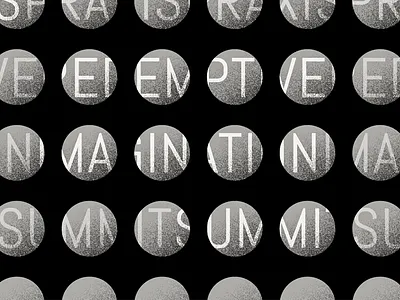 001—Crunchy abel branding event design geometric grain illustration pattern texture typography