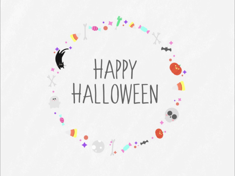 Boo! animation halloween halloween design