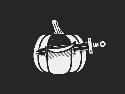 Slice | Inktober 31/31 caseyillustrates flat illustration inktober inktober 2018 orlando pumpkin slice space sword vectober vector