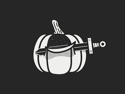 Slice | Inktober 31/31 caseyillustrates flat illustration inktober inktober 2018 orlando pumpkin slice space sword vectober vector