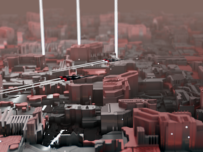 Displacement_0070 3d 3d animation 3d art 3d artist animation blur bokeh cycles cycles render fog mist mood motion motion blur particles render sci fi sci fi spacecraft spacefighter