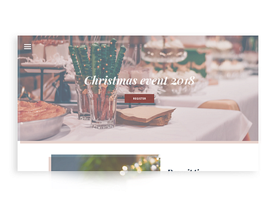 Christmas Event Page christmas design event page responsive ui ui ux ui ux design ux webdesign website xddailychallenge