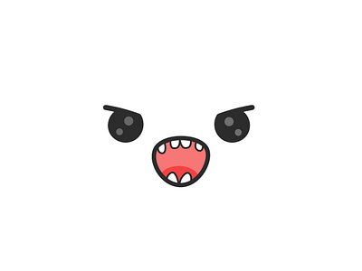 Angry kawaii face angry cartoon chinese clean graphic japanese kawaii