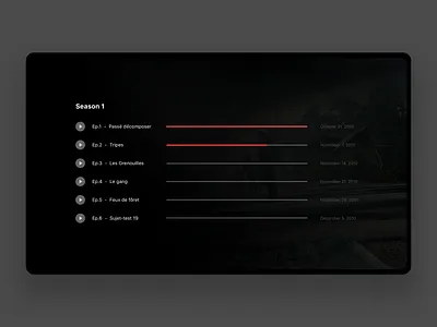 TvOS App - Serie Picker app clean dailyui dark design framer illustration landing page layout minimal minimalism movie picker player redeye tv app typography ui user ux
